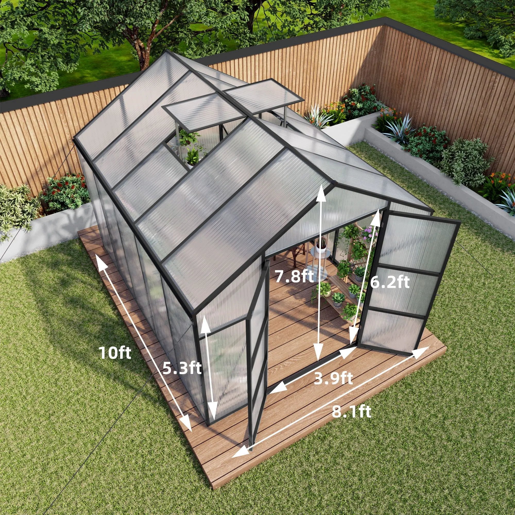 Gain Height Windproof house All Season Outdoor Garden Shelter by HouseOfZazla