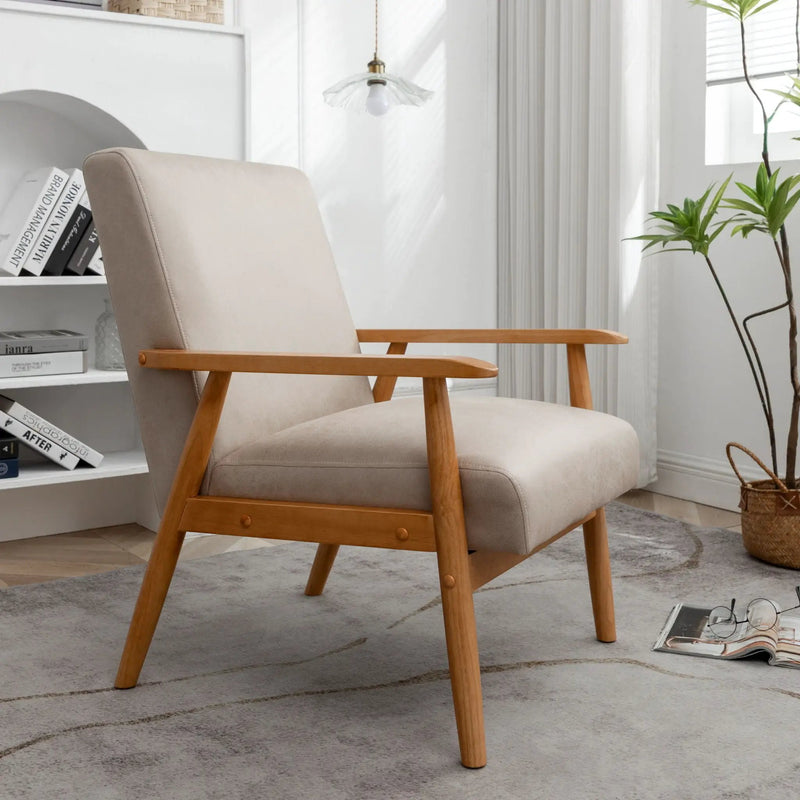 Wide Classic Mid-Century Modern Arm Chair by HouseOfZazla