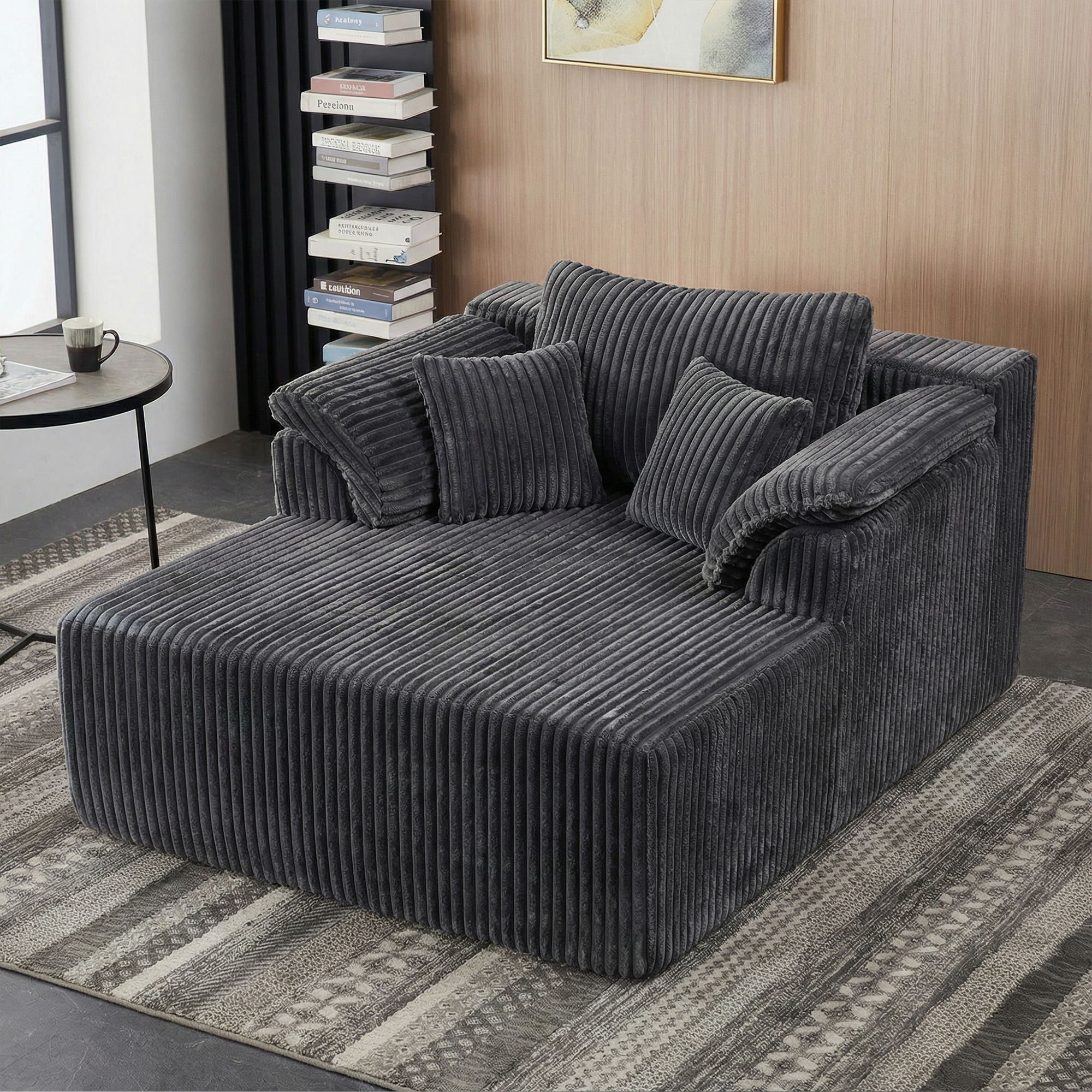 Chaise Lounge Chair, Deep Seat Sleeper Couch For Living Room by HouseOfZazla