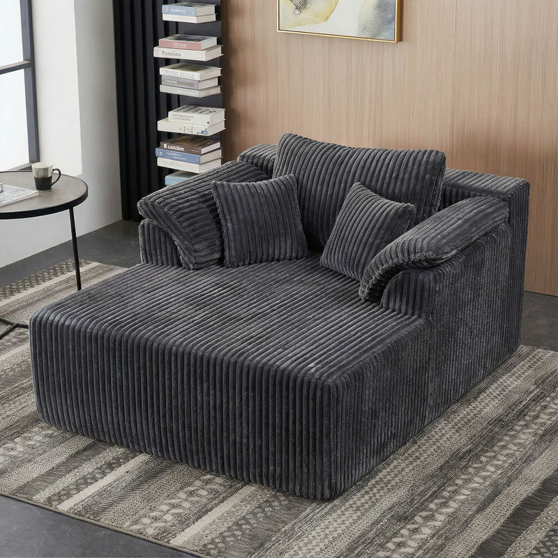 Chaise Lounge Chair, Deep Seat Sleeper Couch For Living Room by HouseOfZazla