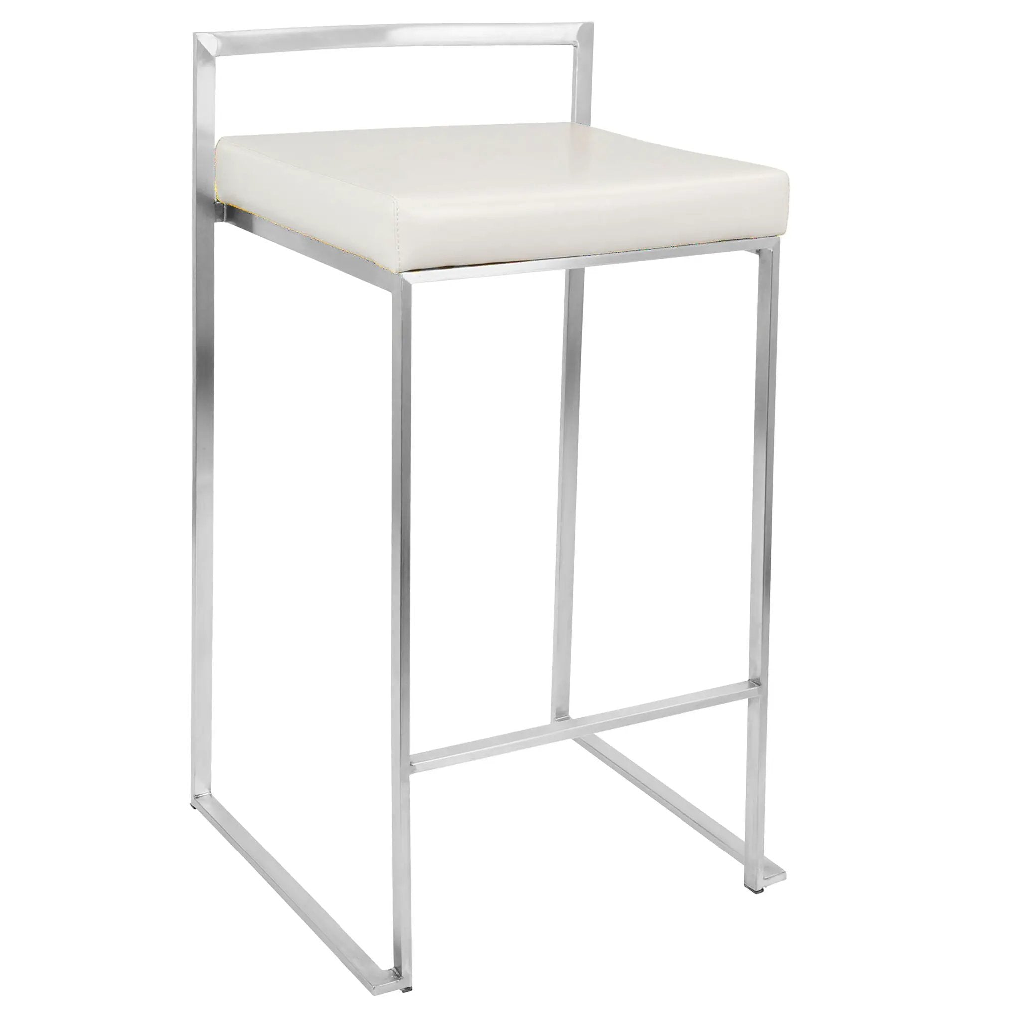 Fuji - Contemporary, Stackable Elegant Counter Stool (Set of 2) by HouseOfZazla