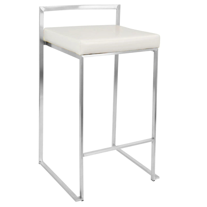 Fuji - Contemporary, Stackable Elegant Counter Stool (Set of 2) by HouseOfZazla