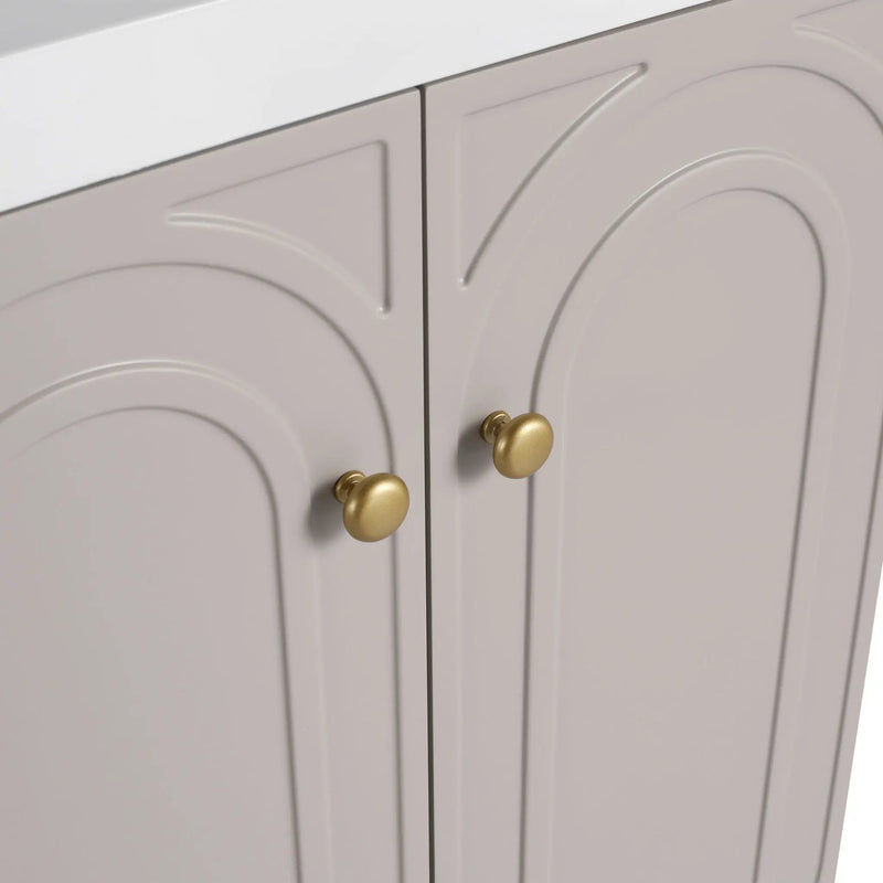 Modern Freestanding Bathroom Vanity With Soft Close Cabinet Doors by HouseOfZazla