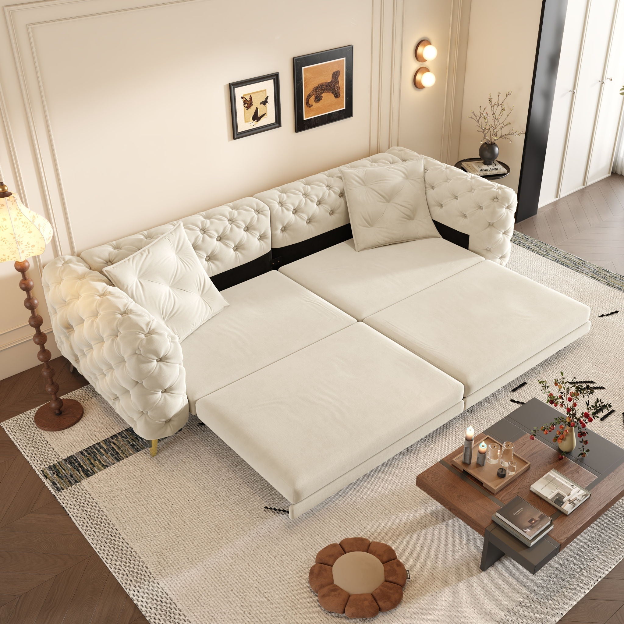 3-In-1 Convertible Sleeper Sofa by HouseOfZazla
