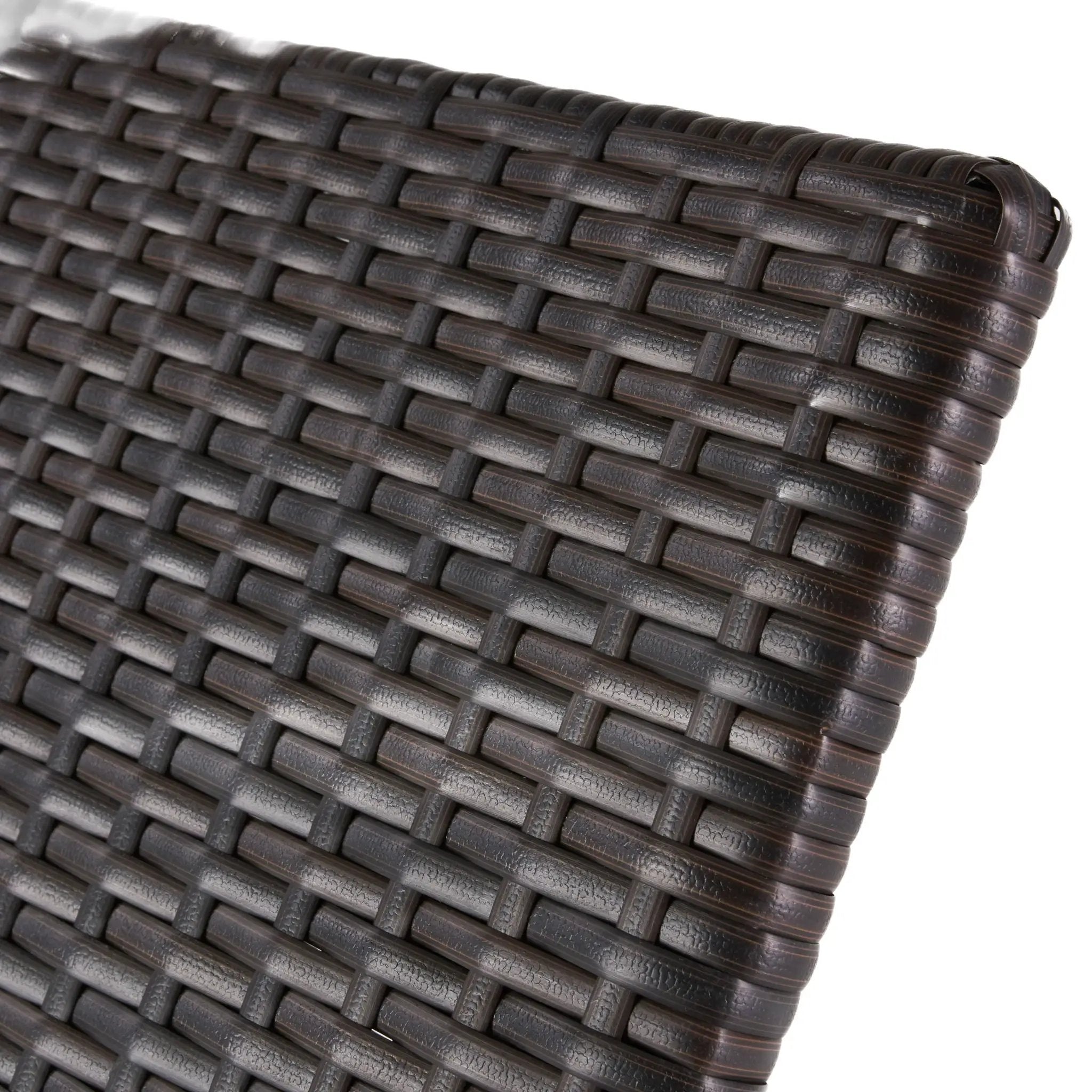 Kauai - Modern Style Wicker Chaise Lounge - Brown Multi by HouseOfZazla