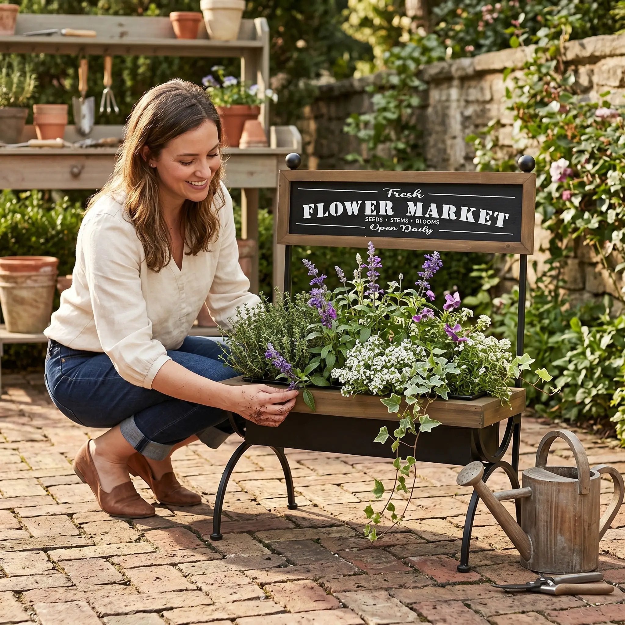 19x11x24" Rustic Planter by HouseOfZazla