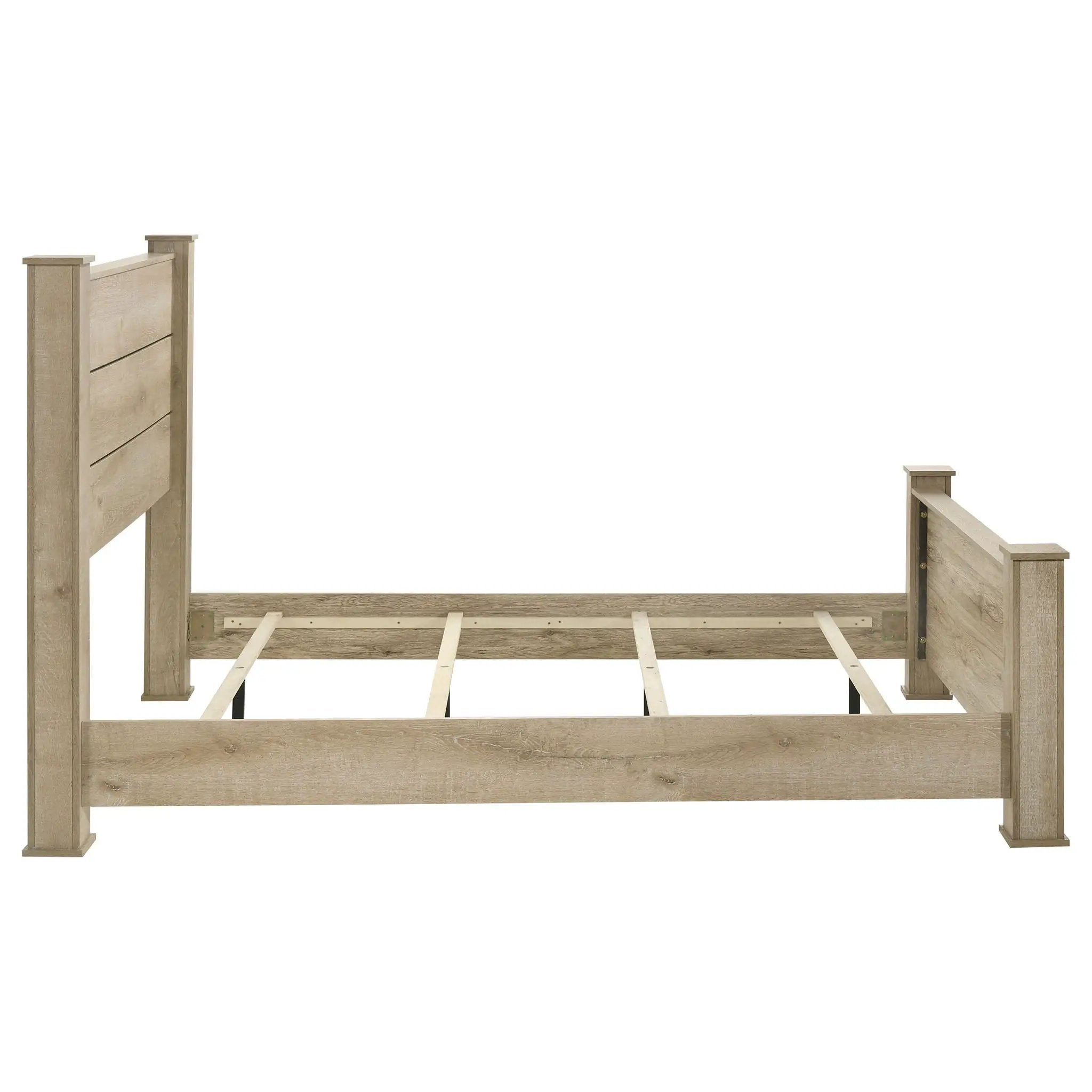 Oakglen 55-inch California King Panel Bed Weathered Oak by Unique Piece Furniture