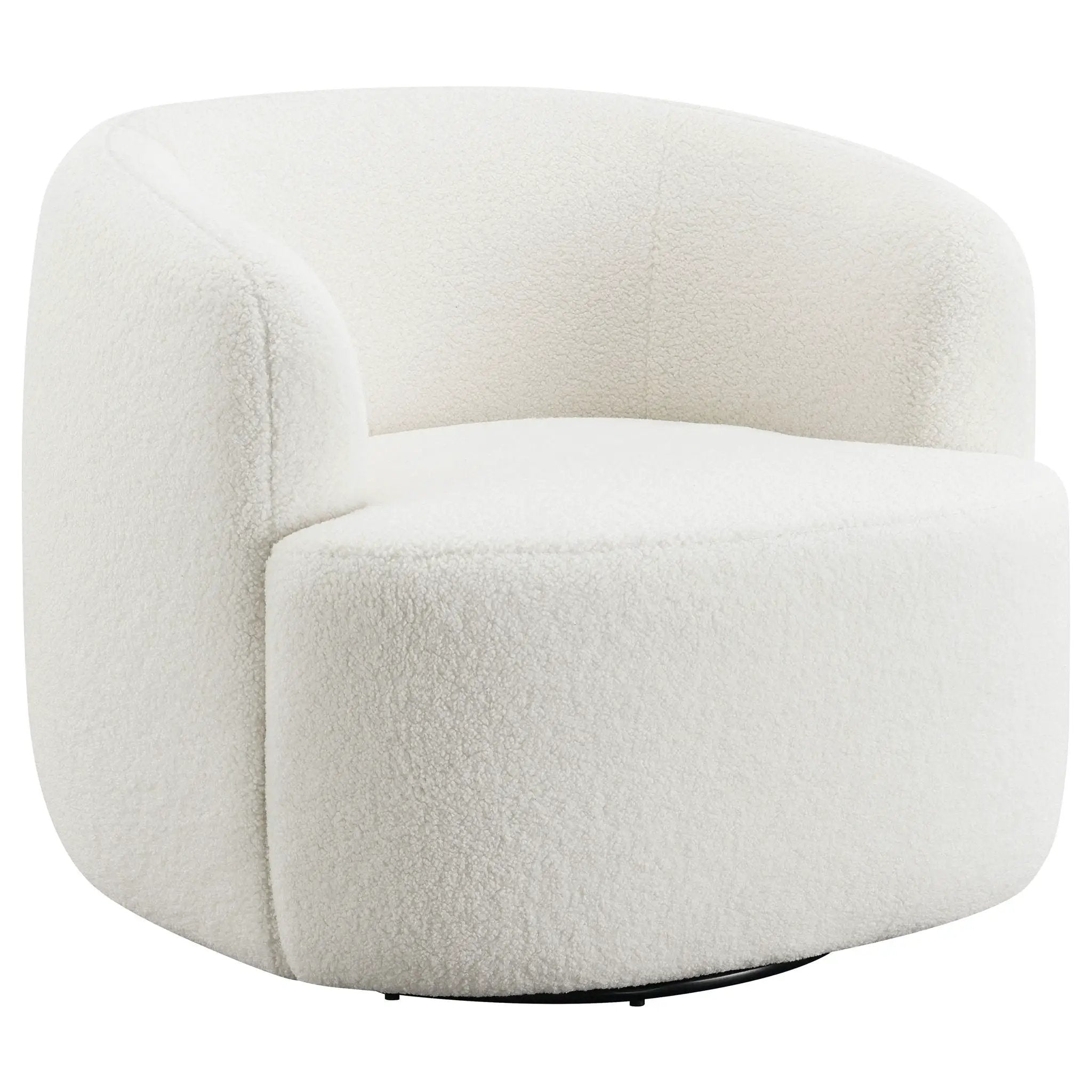 Denae - Upholstered Swivel Chair - Ivory by HouseOfZazla