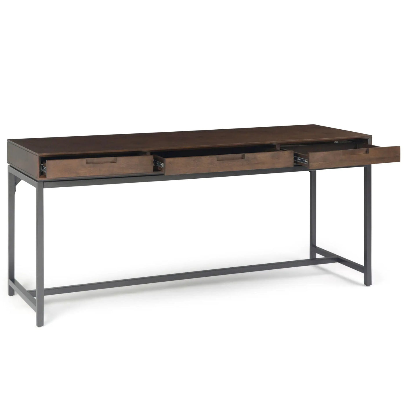 Banting - Mid Century Wide Desk, Handcrafted by Unique Piece Furniture