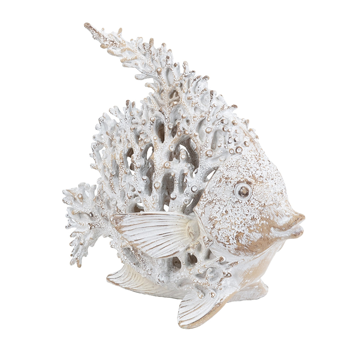 11x6.3x9.8" Decorative Polyresin Angelfish Sculpture by HouseOfZazla