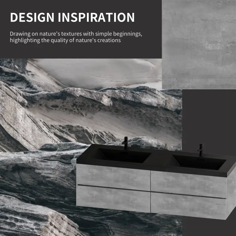 72" Floating Vanity with Sink, Modern Wall-Mounted Storage Cabinet by HouseOfZazla