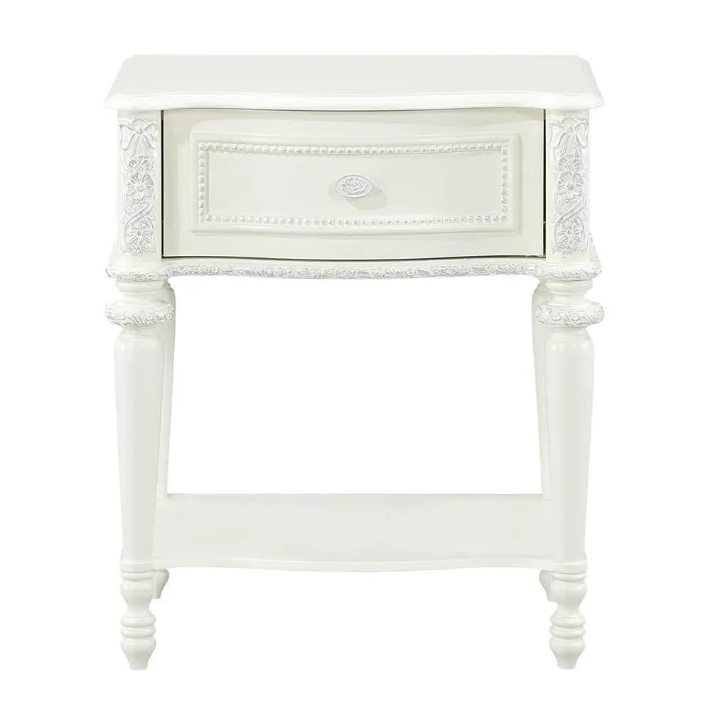 Dorothy - Nightstand With 1 Drawer - Ivory by Unique Piece Furniture