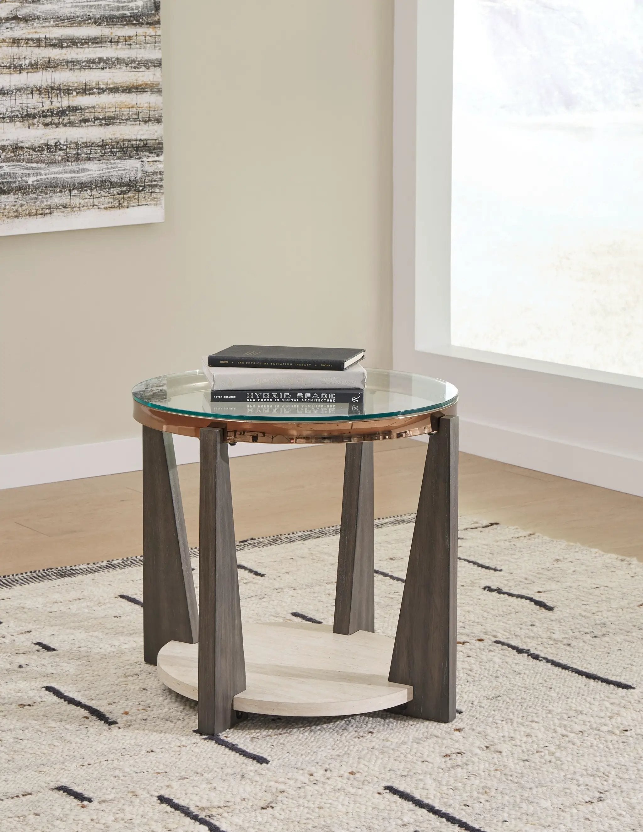 Frazwa - Round End Table - Multi by Unique Piece Furniture