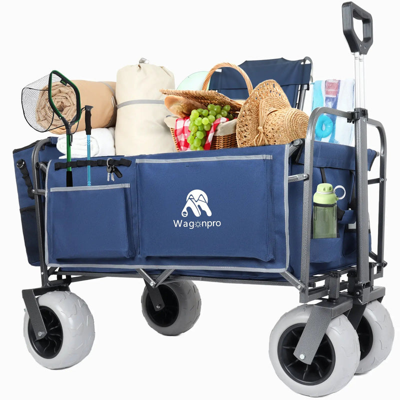 Beach Wagon with Big Wheels for Sand 500lbs Capacity by HouseOfZazla