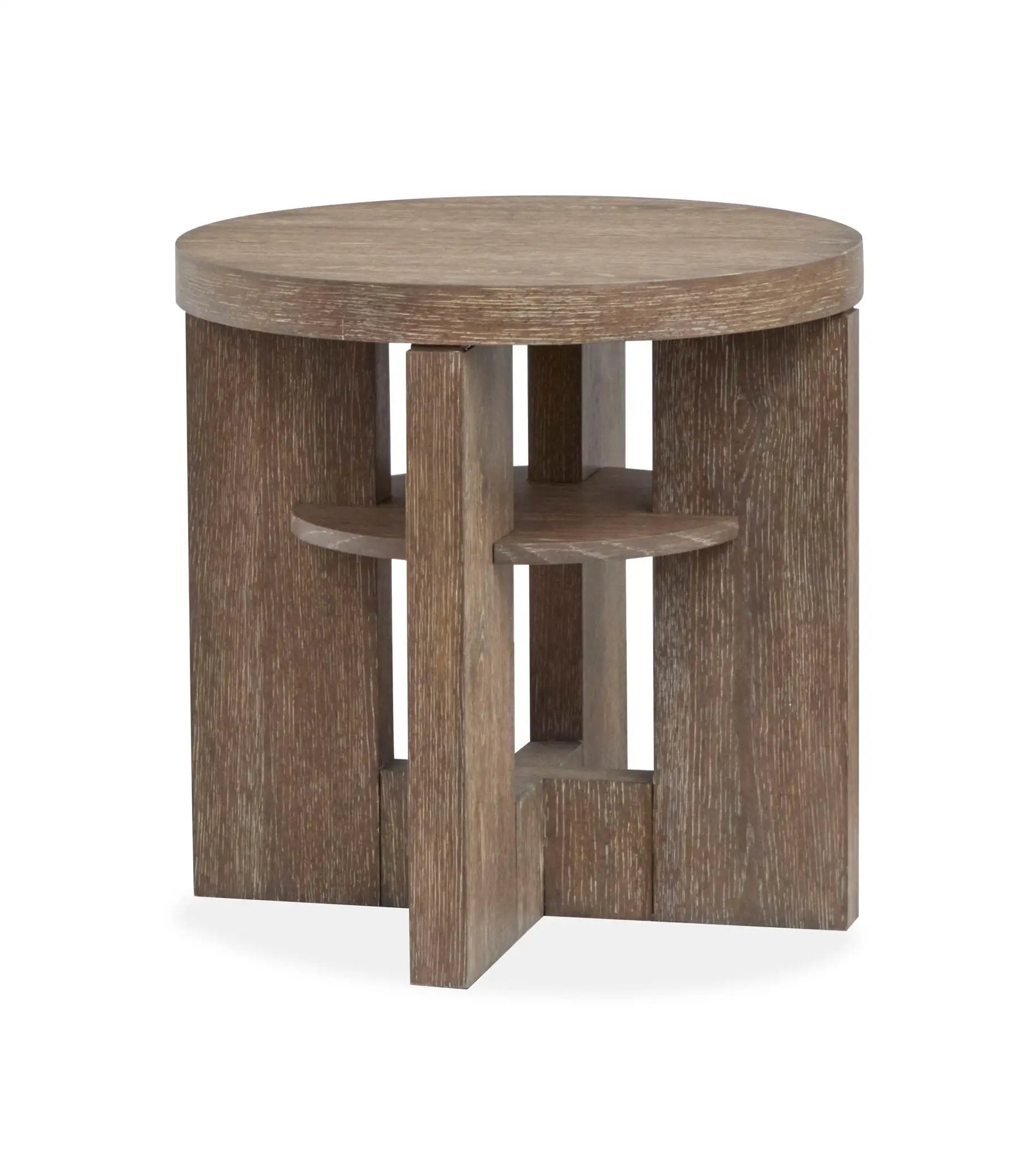 Cypress - Round End Table - Spiced Brown by Unique Piece Furniture