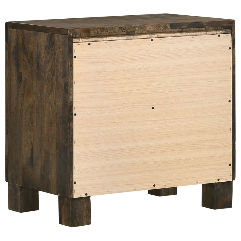 Woodmont 2-drawer Nightstand Rustic Golden Brown by Unique Piece Furniture