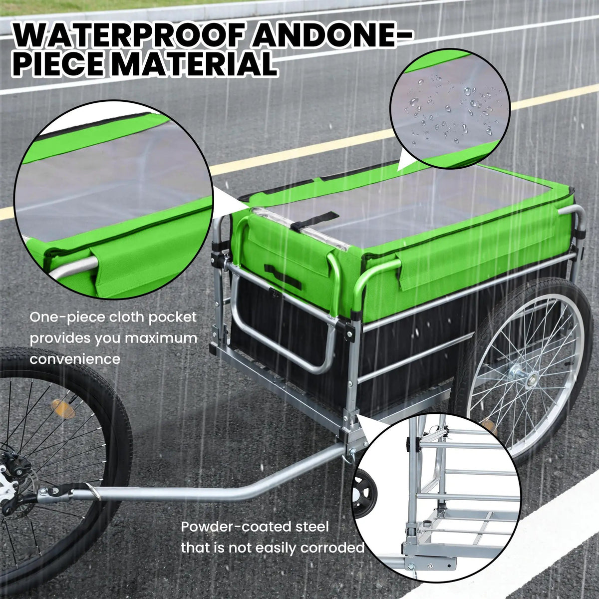 Heavy Duty Bike Cargo Trailer by HouseOfZazla
