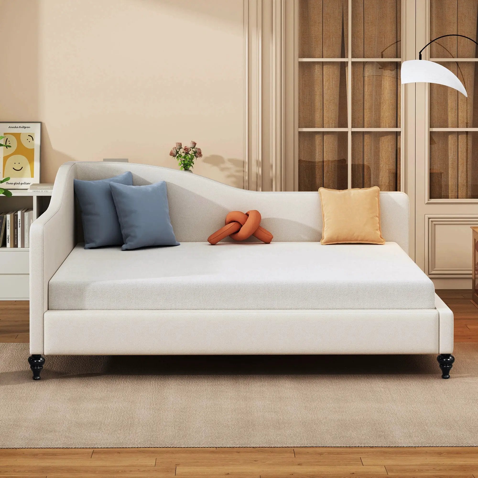 Modern L Shaped Daybed With Legs by HouseOfZazla