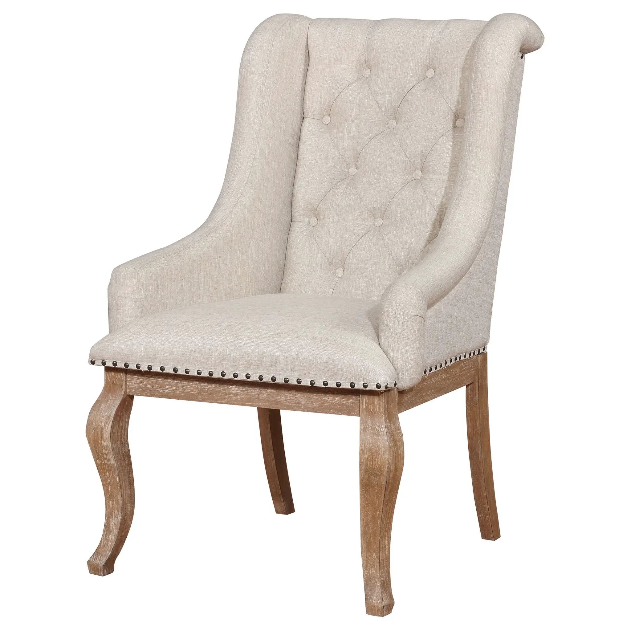 Fremont - Upholstered Dining With Button Tufted (Set of 2) - Brown by HouseOfZazla