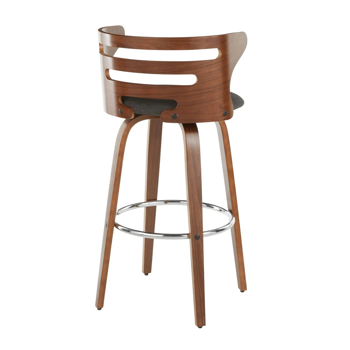 Cosini - Mid Century Modern Fixed Height Barstool With Swivel (Set of 2) by HouseOfZazla