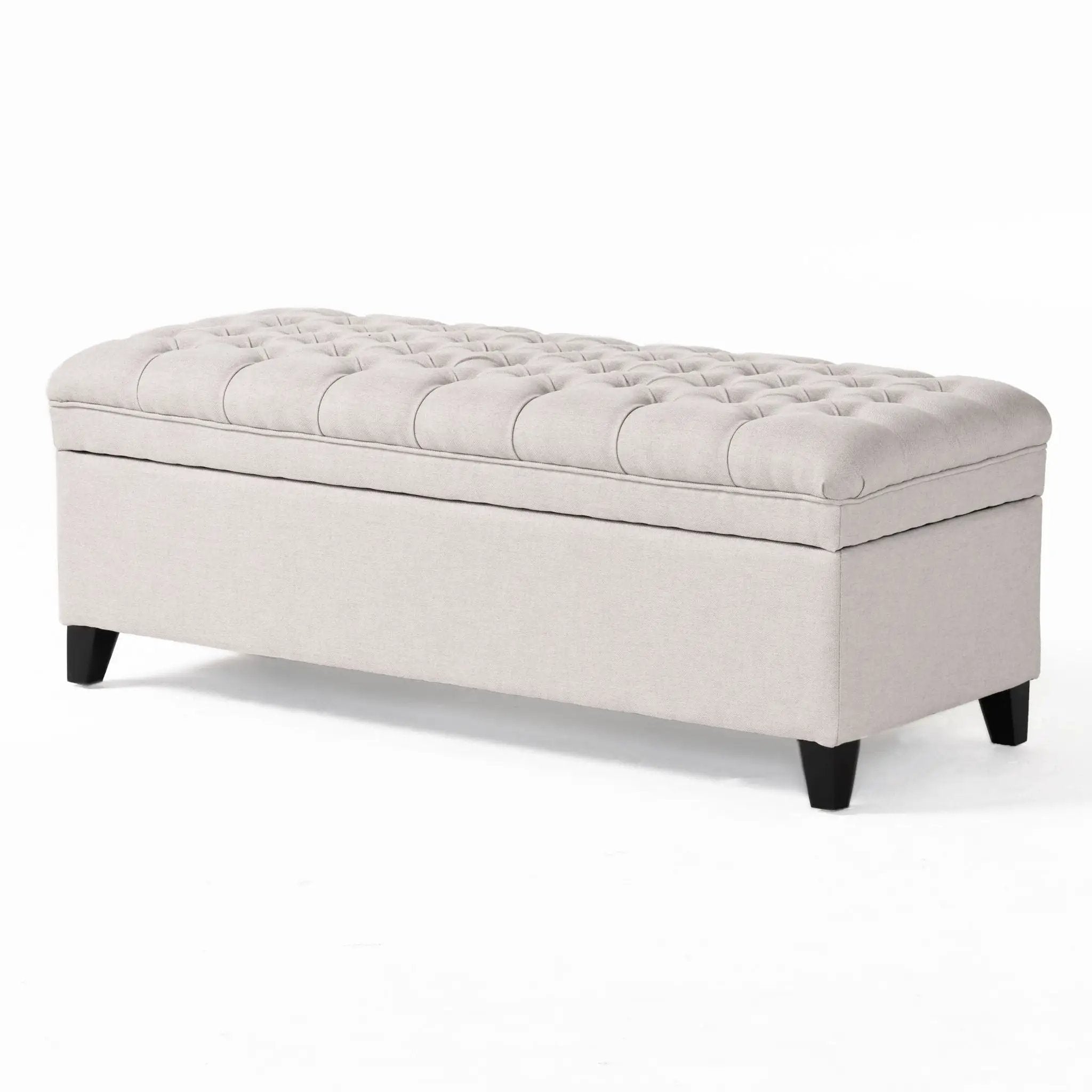 Juliana Storage Ottoman With Birch Legs by HouseOfZazla