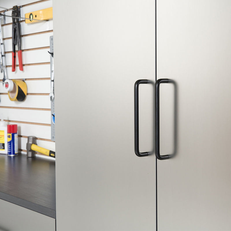 Astro Series - Garage Cabinet Set A With Soft Closing Drawers - Metallic Gray by HouseOfZazla