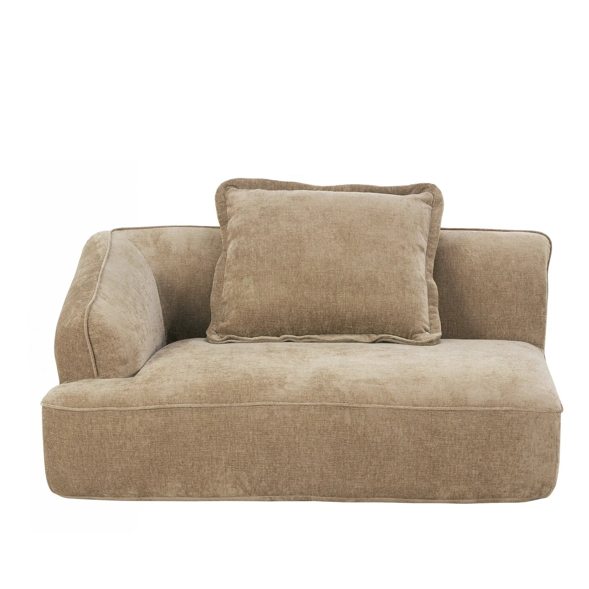 122" Modern L-Shaped Sectional Sofa with Chaise Lounge by HouseOfZazla