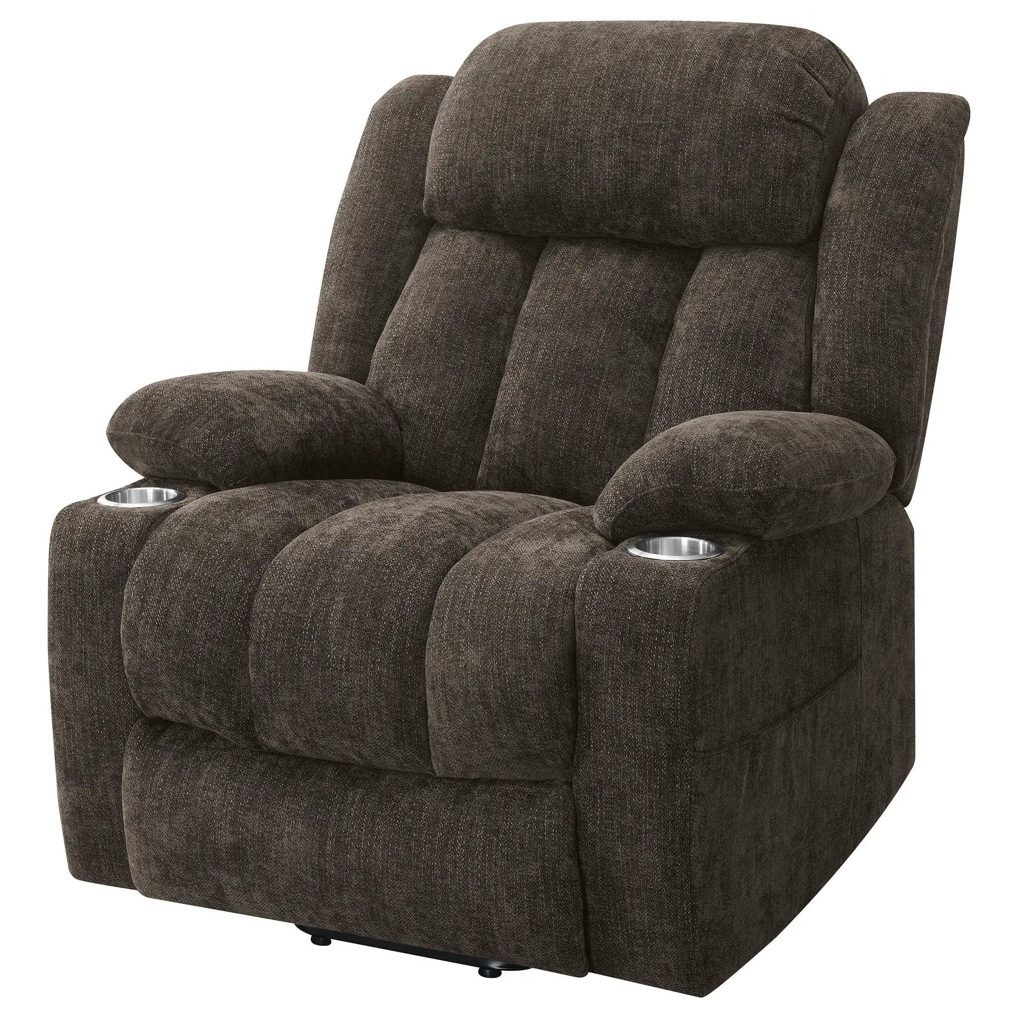 Beca - Upholstered Power Lift Recliner With Cupholders And USB Charging by Unique Piece Furniture