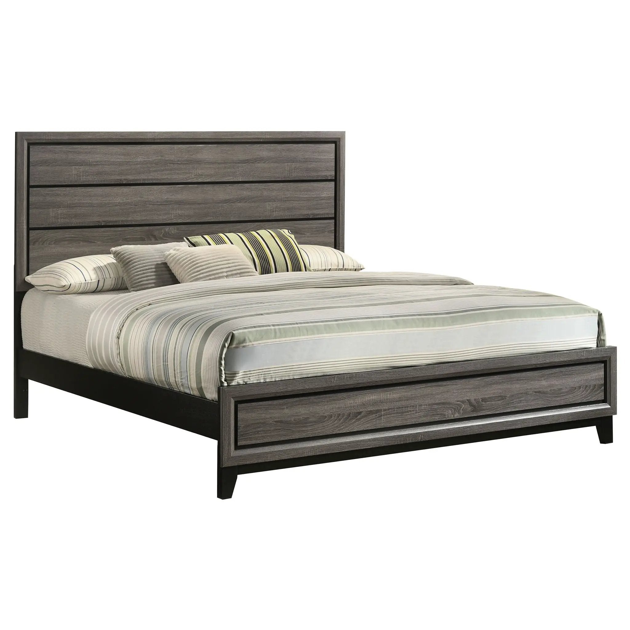 Carina - Eastern King Bed - Oak by HouseOfZazla