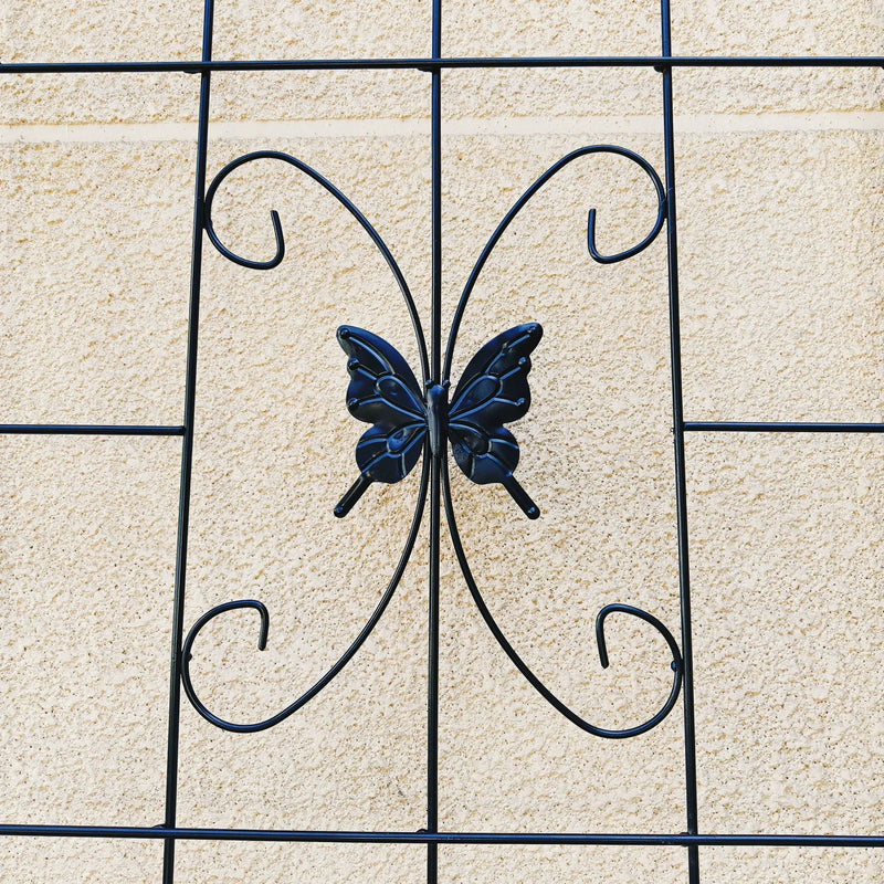 Garden Metal Trellis Rustproof Trellis For Climbing Plants Outdoor Flower Support by HouseOfZazla
