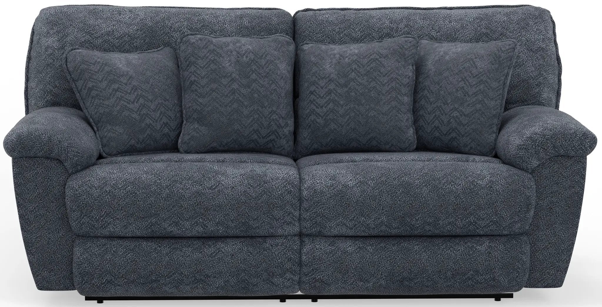 Paxon - Deep Seat Power Reclining Sofa With Power Adjustable Headrest - Smoke by Unique Piece Furniture
