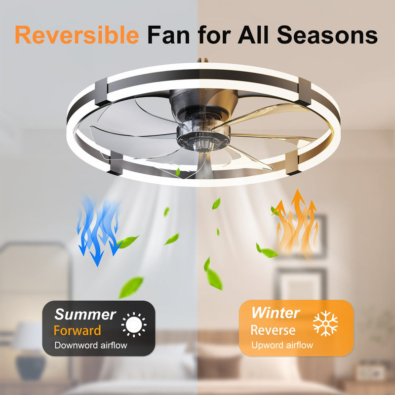 23.6'' LED Ceiling Fan Light with Remote and DC Motor by HouseOfZazla