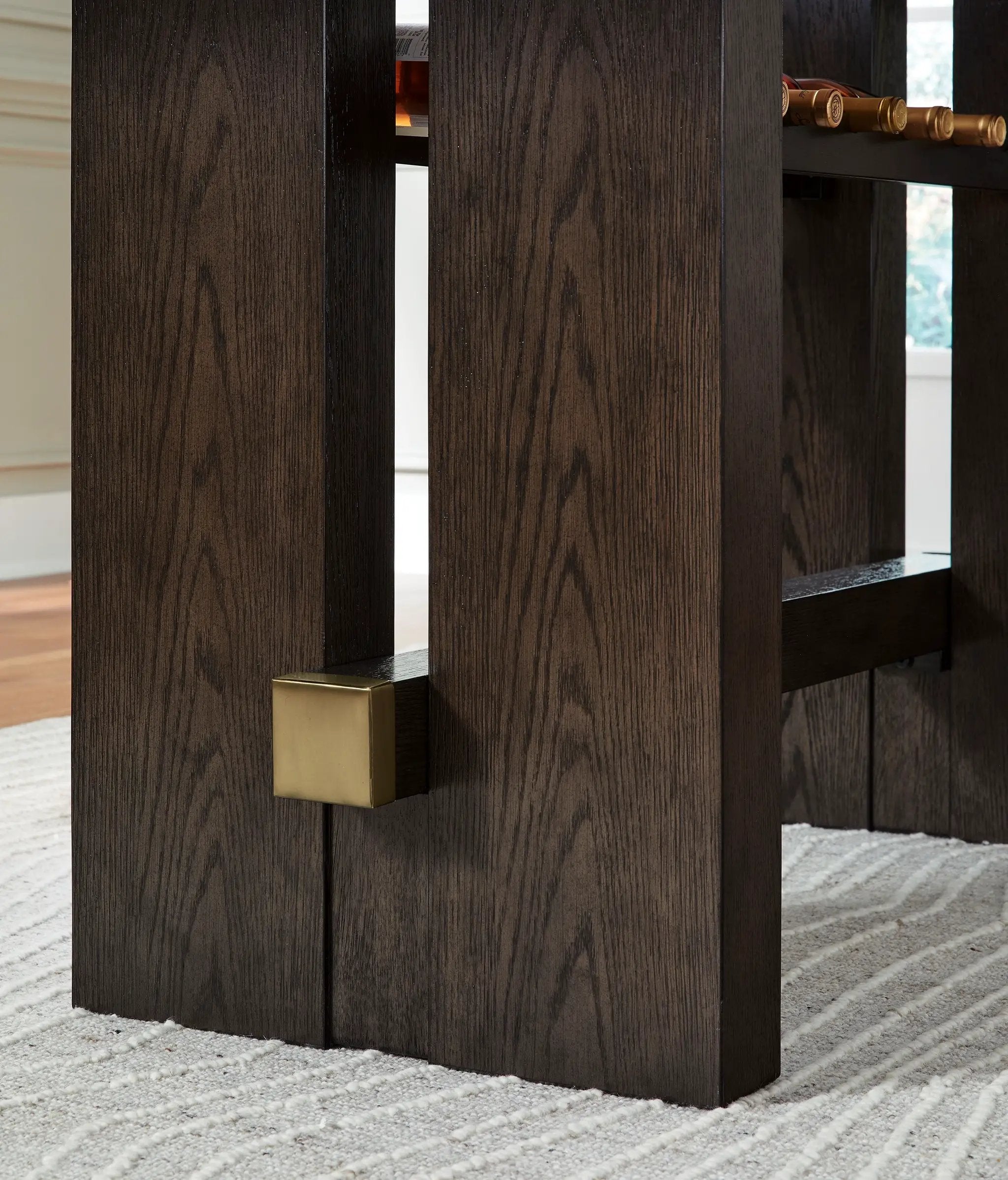 Burkhaus - Rectangular Dining Room Counter Table - Dark Brown by Unique Piece Furniture