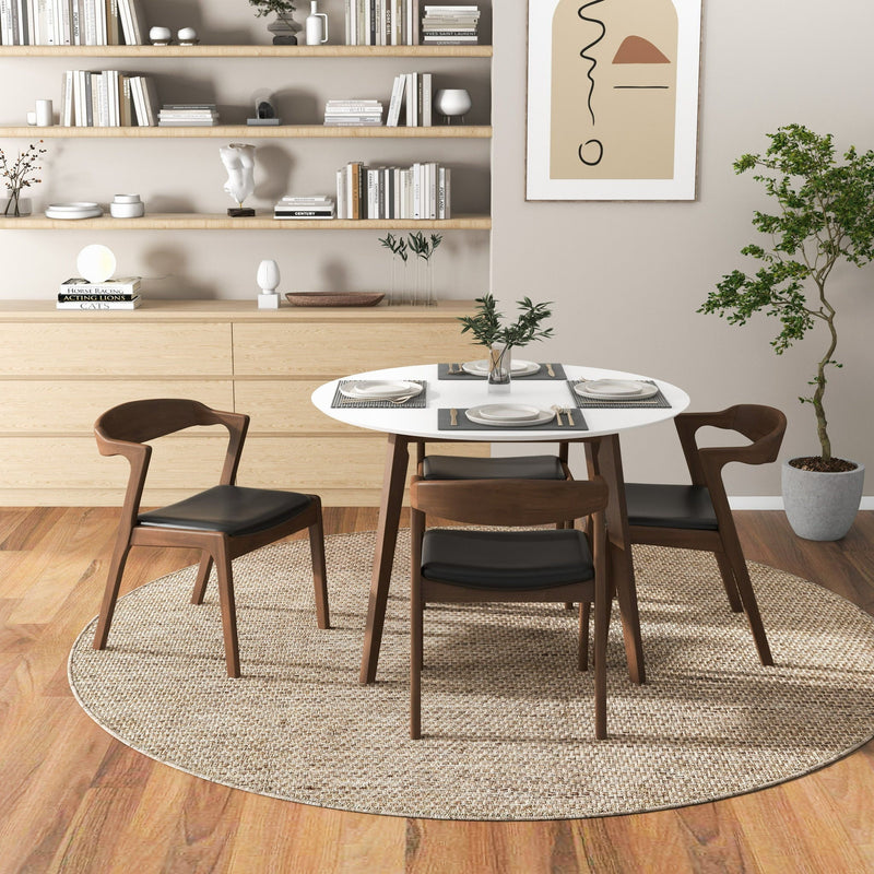 Alina - Dining Table And 4 Side Chairs - White by HouseOfZazla