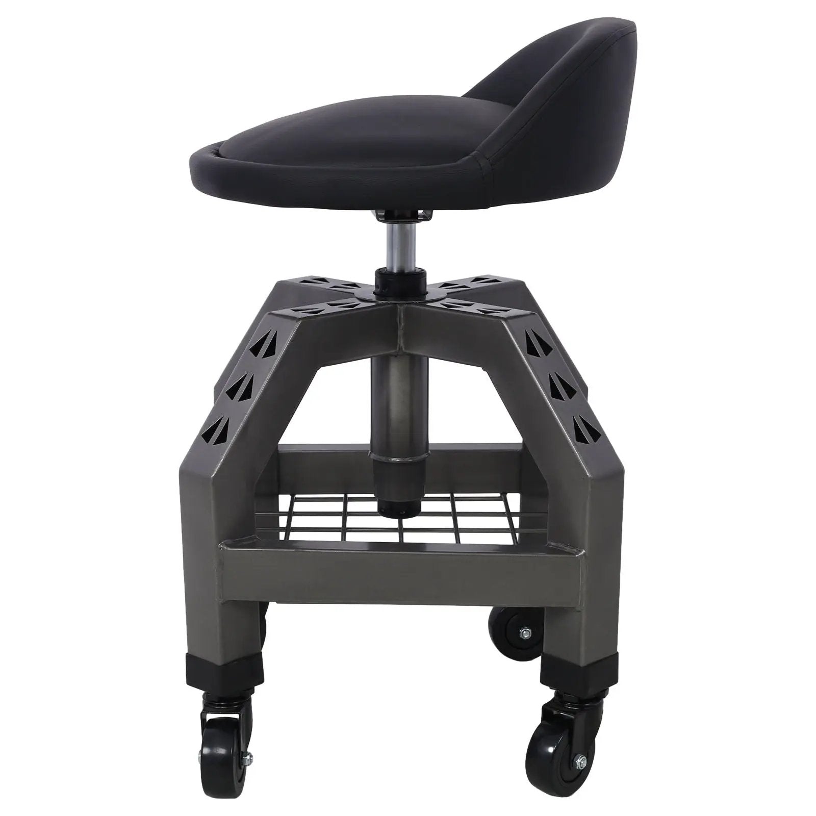 Pneumatic 360 Degree Swivel Stool, Mechanics Rolling Creeper Seat, Heavy Duty Rolling Mechanics Stool, Shop Stool With Casters by HouseOfZazla