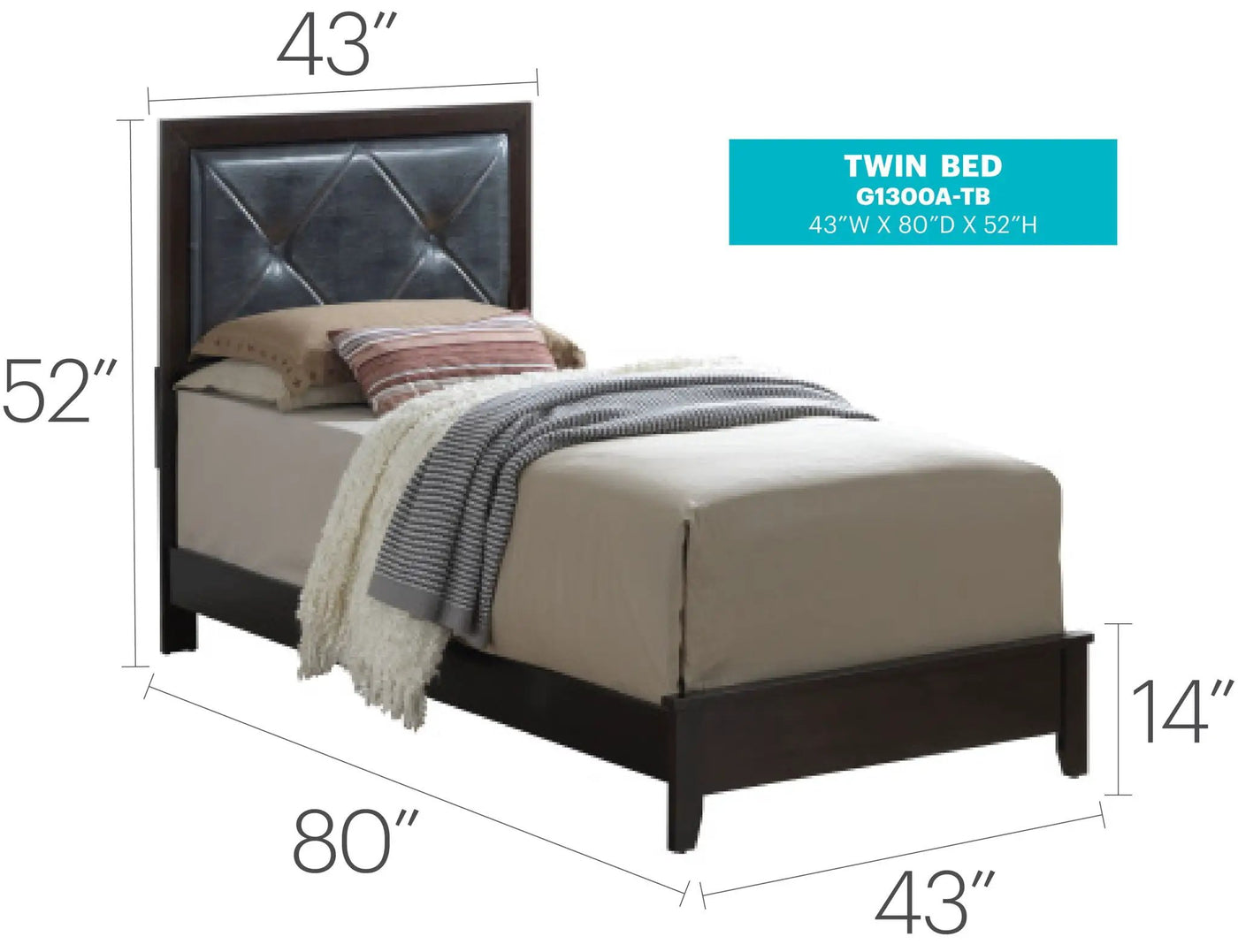 Padded Headboard Bed by HouseOfZazla