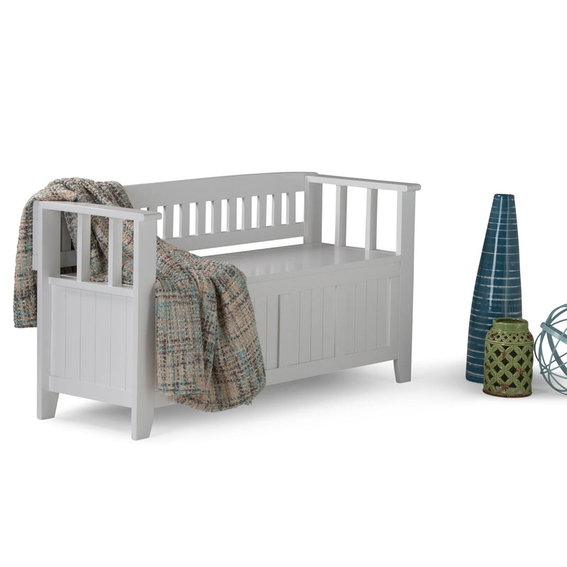 Acadian - Entryway Storage Bench, Handcrafted by HouseOfZazla