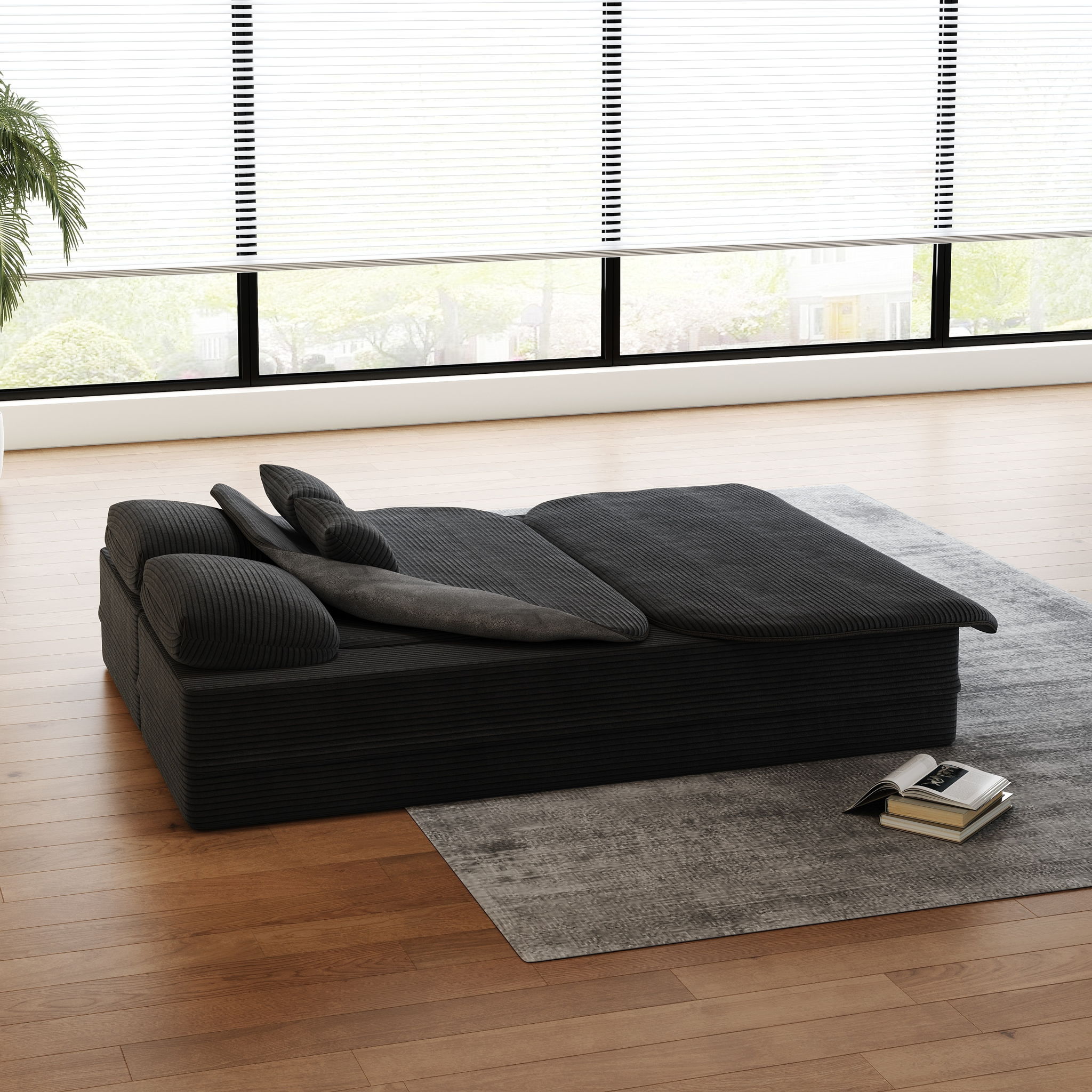 2 In 1 Foldable Sofa Bed With Multi Functional Blanket by HouseOfZazla