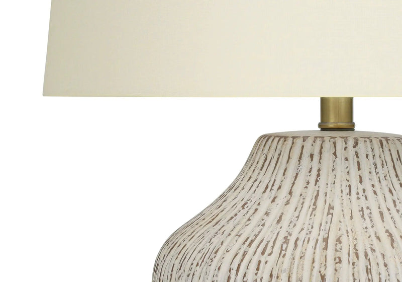 Lighting, Table Lamp, Ceramic, Transitional - Cream by HouseOfZazla