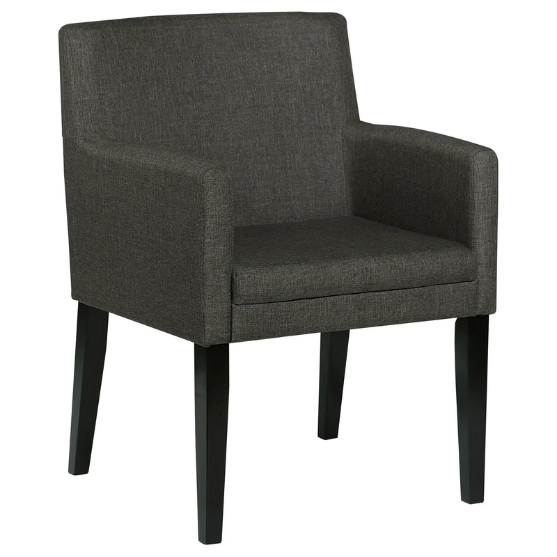 Yorkshire - Upholstered Dining Arm Chair With Cushioned Arms (Set of 2) - Gray by HouseOfZazla
