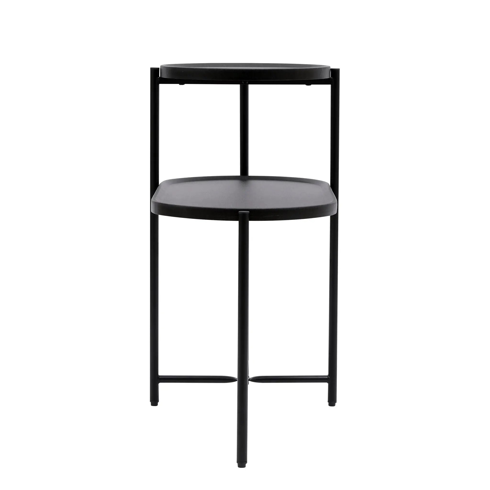 Round Coffee Table With Storage Tray 2 Tier Oval End Tables Wooden Small Side Table For Living Room by HouseOfZazla
