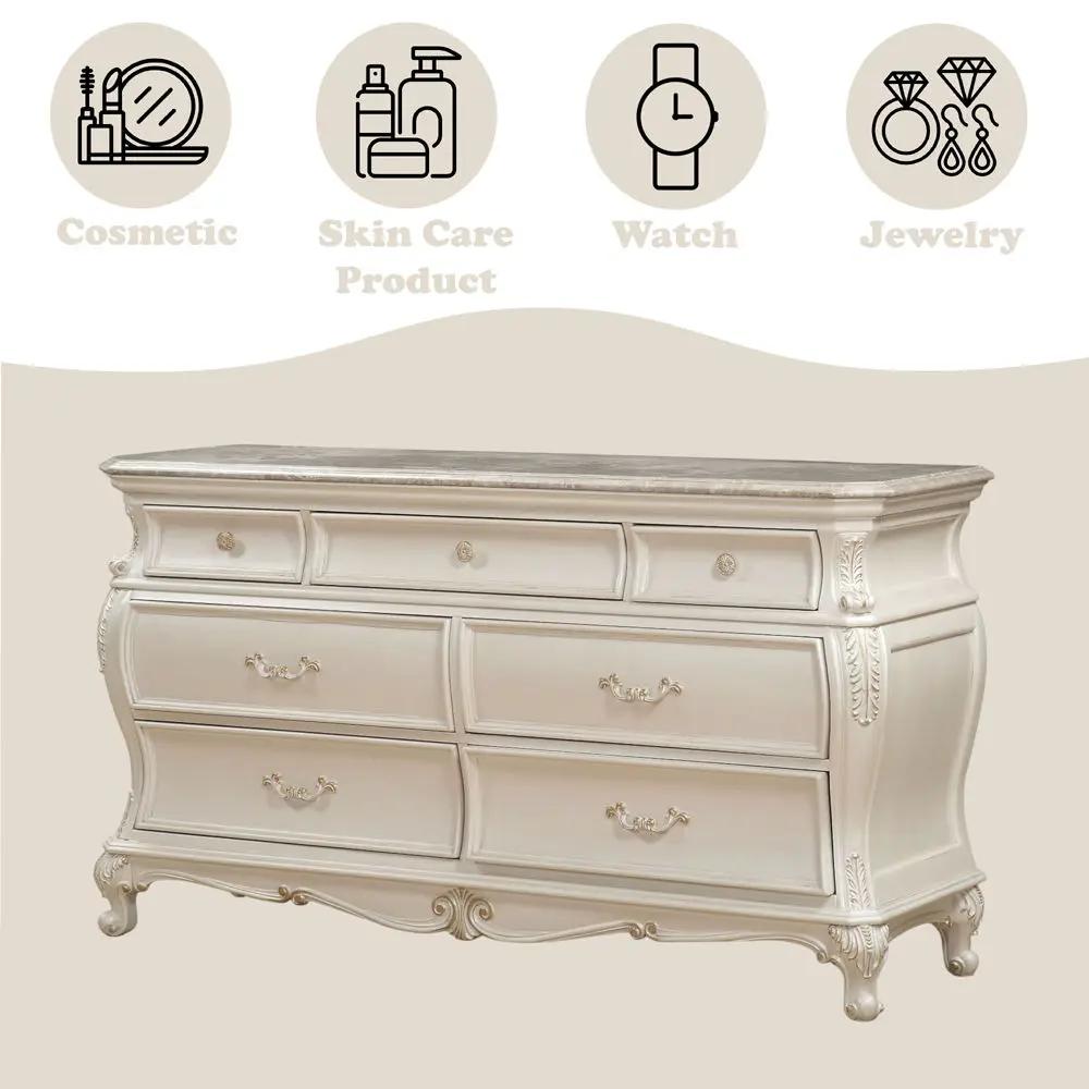 Chantelle - Dresser w/Granite Top by Unique Piece Furniture