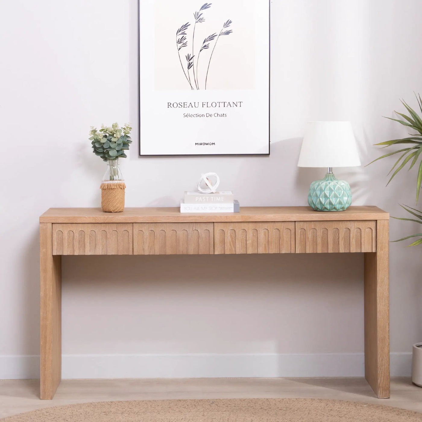 Modern Console Table With 4 Drawers, Entryway Table by Unique Piece Furniture