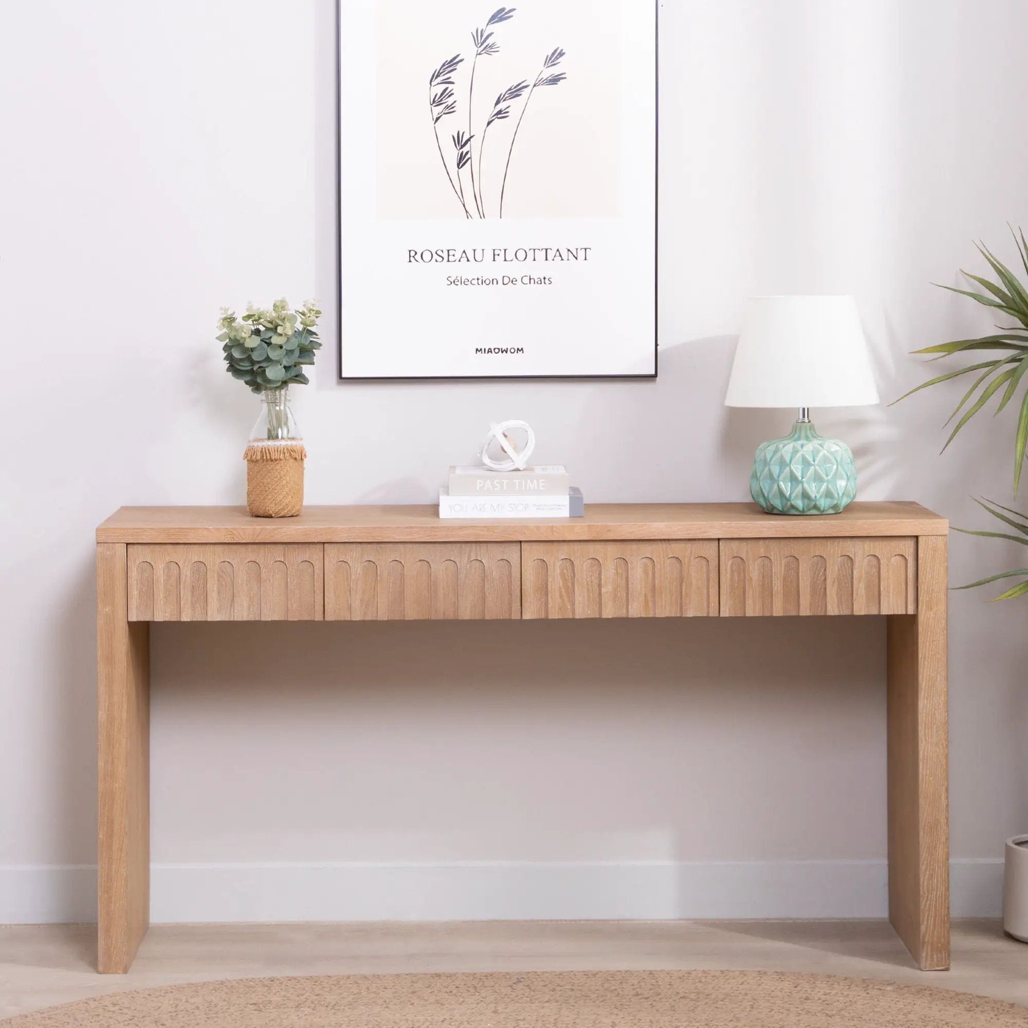 Modern Console Table With 4 Drawers, Entryway Table by Unique Piece Furniture
