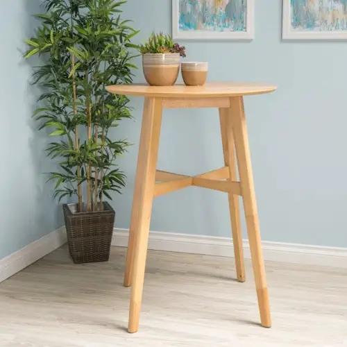 Mid-Century Modern Round Bar Table by HouseOfZazla