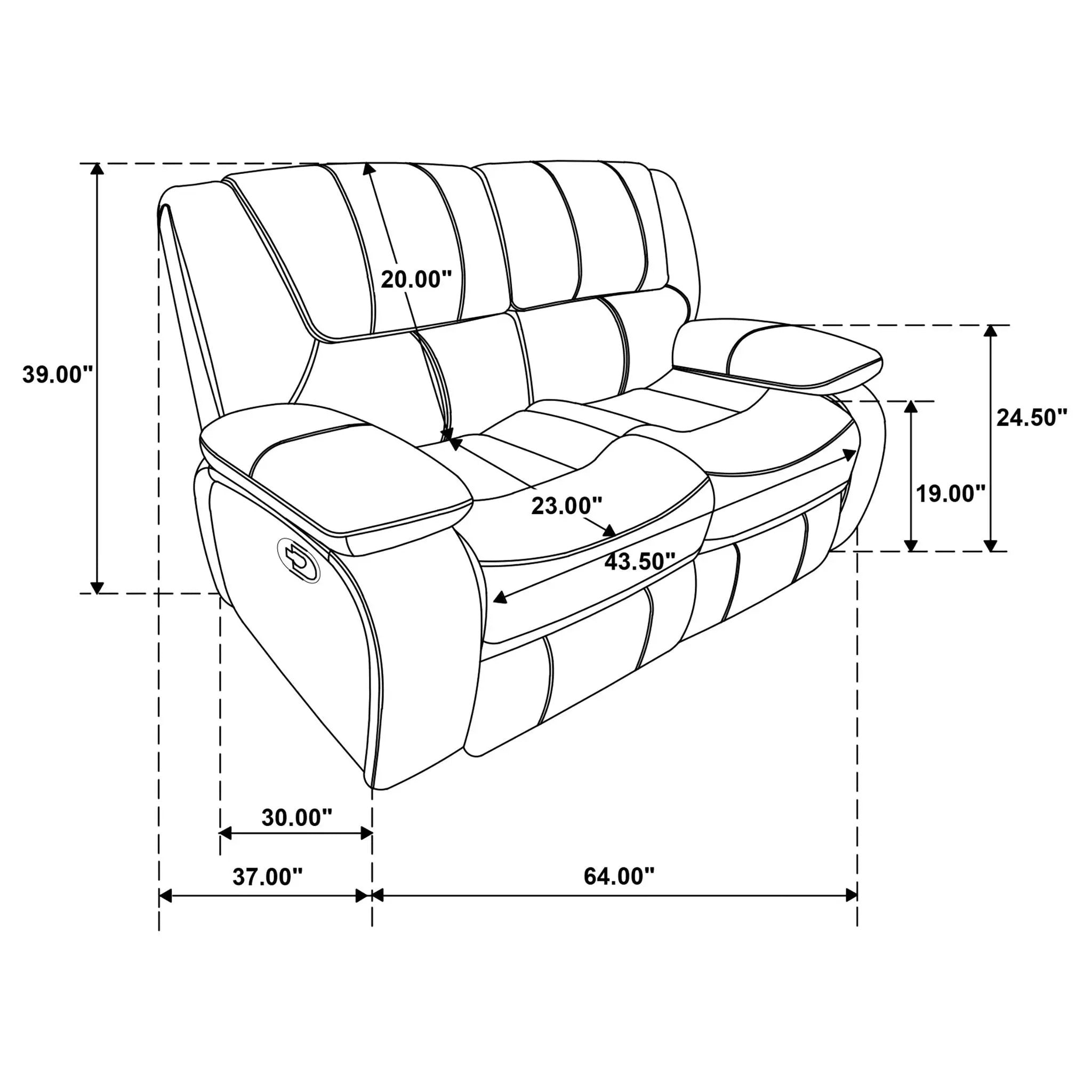 Elodie - Motion Reclining Loveseat by HouseOfZazla