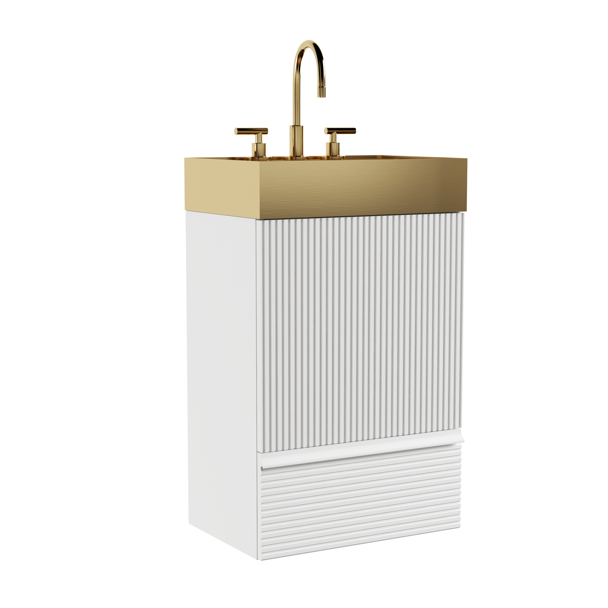Gada 20" Striped Velvet Bathroom Vanity by HouseOfZazla