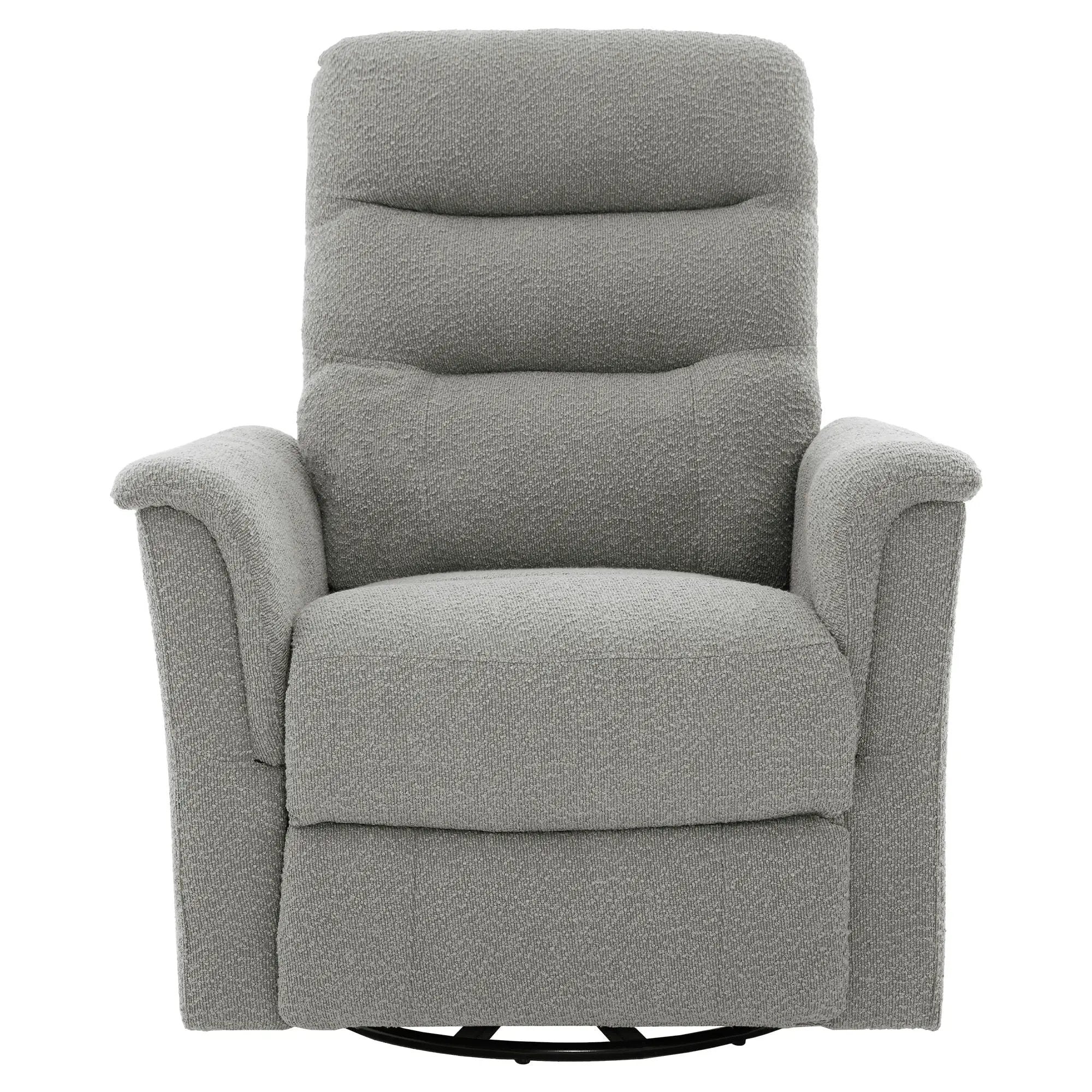 Manual Recliner Chair With 8-Point Massage and Swivel Function by HouseOfZazla