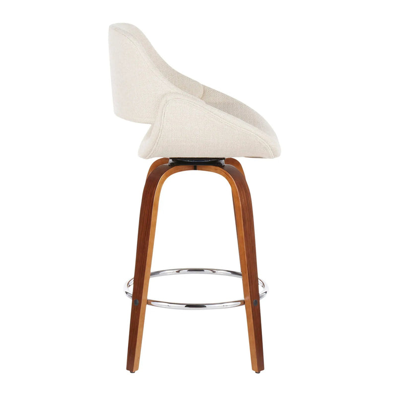 Fabrico - Mid Century Modern Counter Stool (Set of 2) by HouseOfZazla