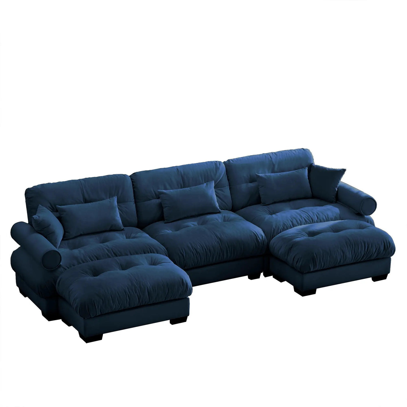 Super Comfort Oversized Modular Sectional Sofa With Movable Ottoman by Unique Piece Furniture
